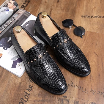 WAERTA/ Нови модни Мъжки Лоферы за партита и сватби ръчно изработени Италиански мъжки модел обувки, Удобни дишащи мъжки обувки, Голям размер 48