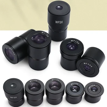 WF5X WF10X WF15X WF20X Бинокъла на Стереомикроскоп Широкоъгълен Размер за Захващане Фокусиращ 30 мм 30,5 мм С Гумени Тапи За Очите