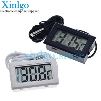 XLG Мини Цифров LCD термометър за температурен Сензор за Автоматично управление на Хладилник Фризер Термометър tpm-10