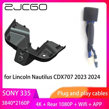 ZJCGO Щепсела и да Играе видео Рекордер Dash Cam 4K 2160P видео Рекордер за Lincoln Nautilus CDX707 2023 2024
