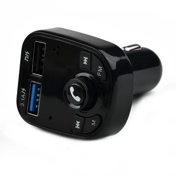 Автомобилен MP3 плейър Авто предавател Прости разговори на английски за хендсфри Дисплей напрежение ABS Бързо зарядно устройство Led MP3 плейъри В 12-24
