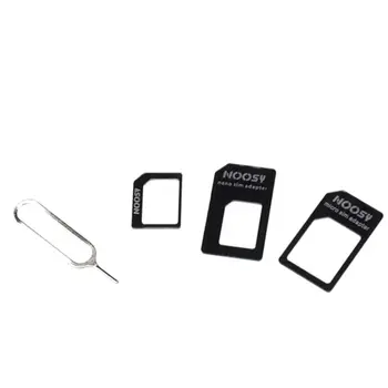 Адаптер стандарт 4 в 1 за преобразуване на Nano SIM карта в Micro за iPhone за Samsung 4G LTE USB безжичен рутер