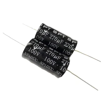 Аксиален неполярный електролитни кондензатори с разделяне на честотата на звука безшевни тръби 270 icf 100 270 icf 22x42 мм