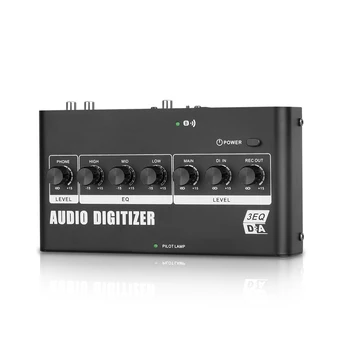 Аудиоконвертерный миксер 3EQ Mini Audio Mixer с ултра ниски нива на шум Bluetooth-аудиоусилитель за микрофони, китари, отбелязва клавиатури.