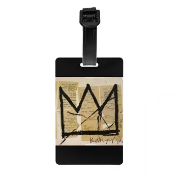 Багажная Етикет Crown By Jean Michel Basquiats за Куфари Сладко Graffiti Art багажни Етикети Privacy Cover ID, Label