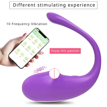 Безжична Bluetooth G Spot Реалистичен вибратор-вибратор за жените, приложението за дистанционно носене, Вибрираща яйце, Клитора, Женски Вибриращи бикини, секс-играчка