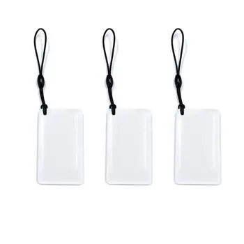 Бял, 3 опаковки 13,56 Mhz MktStleat IC Card Fob Заключване на Вратата Smart TTlock Ключ RFID-Карти Tarjeta Keyfob