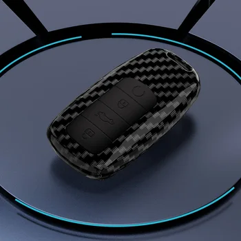 Въглеродни Влакна ABS Smart Car 4Button Key Case Калъф За Chery Tiggo 8 Pro Tiggo 8plus New 5 plus 7pro Shell Чанта, Ключодържател Протектор