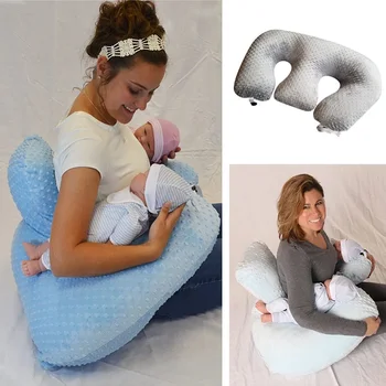 Възглавница за кърмене от чист памук, удебелена възглавницата за хранене на детето от повръщане, богат на функции бебешко креватче с диванной възглавница