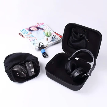 Голяма чанта за слушалки, универсална кутия за съхранение на слушалките от EVA, чанта за съхранение на слушалки, която може да се използва за съхранение на камера, Преносима новост