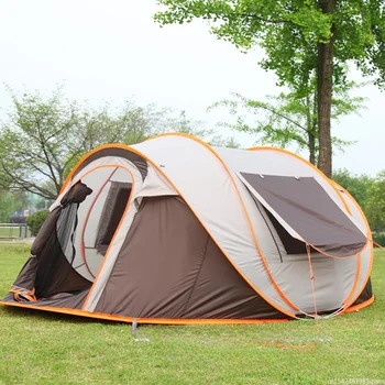 Градинска голяма палатка за къмпинг, напълно автоматично, веднага закопчалка, непромокаемая палатка, Семейна богат на функции преносим непромокаемая палатка за къмпинг