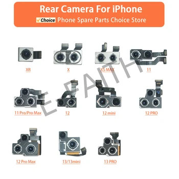 Гъвкав кабел на Гърба на Камерата за iPhone X XR 11 12 13 Pro Max Pro резервни Части за Ремонт на Голяма Задната Камера