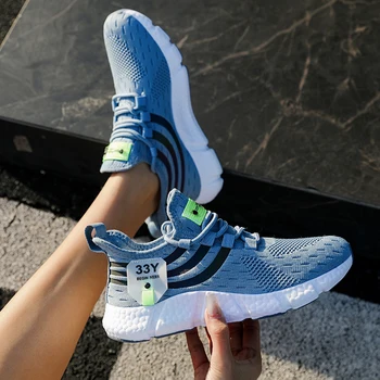 Дамски обувки Леки маратонки за жени Маратонки Удобни спортни обувки за бягане, Тенис Градинска Брандираната Мъжки обувки Обувки