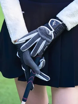 Дамски Ръкавици за голф от Топло Отвътре със Сензорен Екран и Противоскользящими 1 Чифт Ръкавици за Лява и Дясна ръка