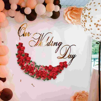 Декоративна цветна пяна Сватбена Декорация от Кална основа на Цветя за сватбен автомобил Кал
