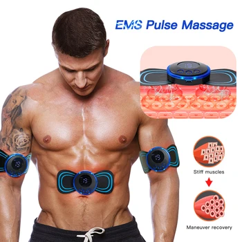 Доставка EMS коремна фитнес инструмент врата выжимного като пулса на шията масажор стимулатор на мускулите Културизъм, фитнес зала, облекчение на болки кръпка почивка