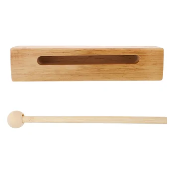 Дървен блок Ударни инструменти в Ритъма на Дървени тупалка Музикални Ръчни инструменти Lummi Клавесины Пръчки Чиния Музикален инструмент