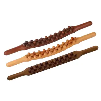 Дървена Соскабливающий масажен инструмент Gua Sha Дървена соскабливающая пръчка Guasha за рамо