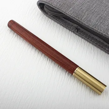 Дървена химикалка химикалка-roller Rose gold Метална писалка за писма, Подаръци за Офис, Училище