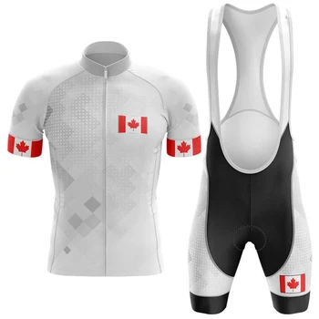 Екипът на Канада maillot ciclismo hombre verano Дишаща 20D гел полагане на бързо съхнещи велосипедни Шорти костюм за Триатлон велосипедна облекло