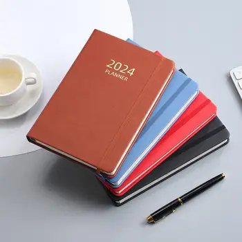 Елегантен дневник за писане Елегантен дневник от изкуствена кожа формат А5 твърди корици с 360 страници, са защитени от мастило, лепило за студентски аксесоари за 2024 година