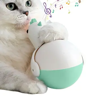 Електрически играчки с кошачьим топката, Въртящи се на 360 градуса, Подвижна играчка за котки във формата на Пиле, Креативни Играчки за самостоятелно възпроизвеждане на котки, Трайни Играчки за стимулиране на котки