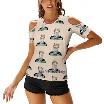Женска тениска с изображение, Rbg, Пролетно-летни Тениски с принтом, пуловер, Топ Rbg Ruth Bader Ginsberg, Рут Бадер Гинзбурд