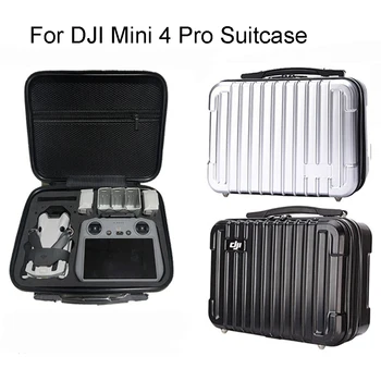 За DJI Mini 4 Pro Куфар За Съхранение Сребрист/черен Преносим Черен Калъф За Съхранение на Аксесоари Дрона За DJI Mini 4 Pro Boxs