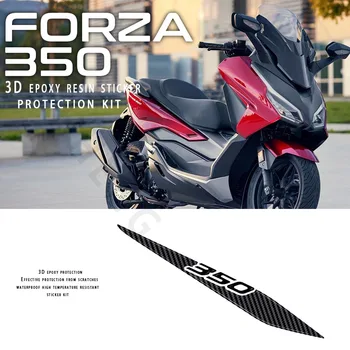 За Honda Forza 350 NSS 350 Аксесоари за мотоциклети Защита на ауспуха 3D Стикер от епоксидна смола 2021 2022 2023