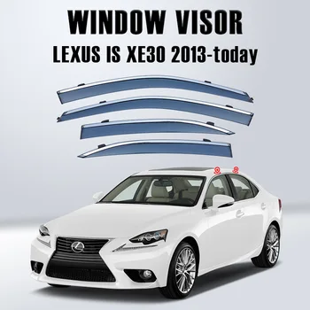 За Lexus IS XE20 XE30 козирка на прозореца Защита от атмосферни влияния Дефлектор страничен прозорец за Защита от атмосферни влияния на предното стъкло на превозното средство и Аксесоари за автомобили