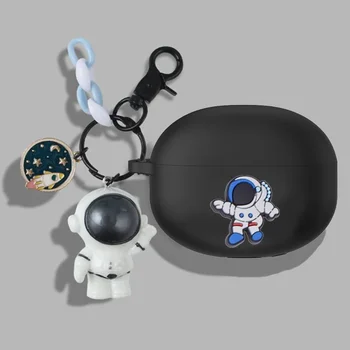 Калъф за Redmi Рецептори 4 Active с анимационни космонавт, забавни слушалки, силиконов защитен калъф за redmi рецептори 4Active Cover