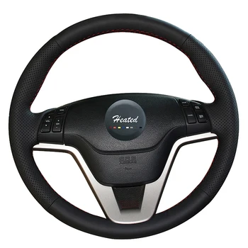 Калъф за волана на колата от микрофибър с подгряване за Honda CRV CR-V 2007-2011 Плета на кормилото volante carro do