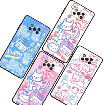 Калъф За Телефон Xiaomi Mi Poco X3 NFC X4 F5 Pro M5s M3 M5 M4 F4 C40 F1 F3 GT Мека Защитна Делото Розово Плакат Със Сладолед