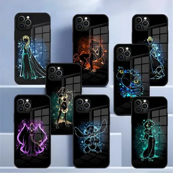 Калъф за телефон Принцеси на Дисни на Елза Ариел За Xiaomi 12-12X 11i-POCO F3 10T Redmi Note 11 9 T 8 9A 11S Poco Pro F3 M3 С Задно Стъкло