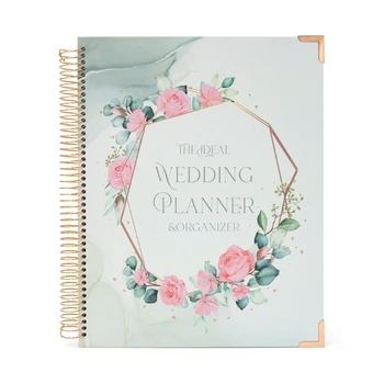 Книга за планиране на сватби в твърди корици, което ще улесни вашето планиране на обратно броене.
