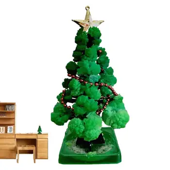 Коледно дърво за отглеждане на кристали, Магически растеж на кристал елхи, Интересни образователни играчки и играчки за партита със Собствените си ръце