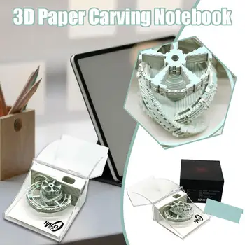 Креативен 3D бележник за водене на записки Magic Paper House Скульптурная модел от серията Three Body Мини бележник 3D Хартия Офис Креативен подарък 