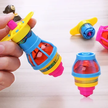 Креативна детска играчка-пумпал със светкавица, светлината, заводящийся, цветен пумпал