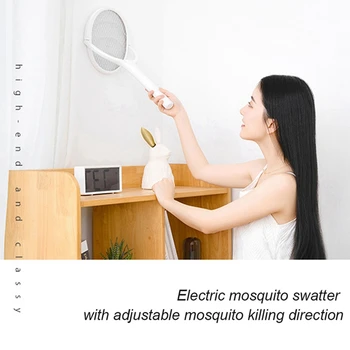 Лампа за борба с комарите 3500 В 5в1 богат на функции мухобойка с регулируем ъгъл на наклона