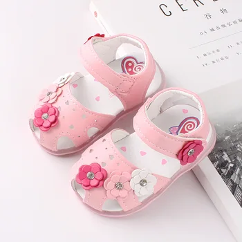 Летни детски сандали за малки момичета, прекрасни сандали за деца с подсветка