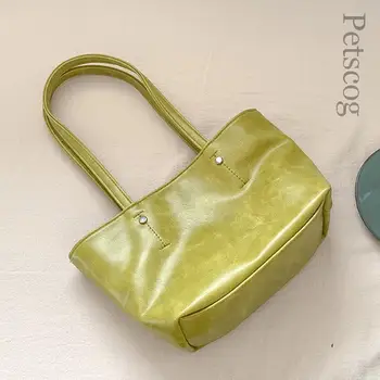 Луксозни дизайнерски дамски чанти-тоут голям капацитет, модни цветове, квадратна чанта през рамо, дамски ежедневни чанти за пазаруване, пътни чанти