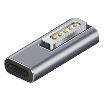 Магнитен адаптер USB Type C C/DC5521 към конектора Magsafe 2 Адаптер бързо зареждане PD за Air/Pro