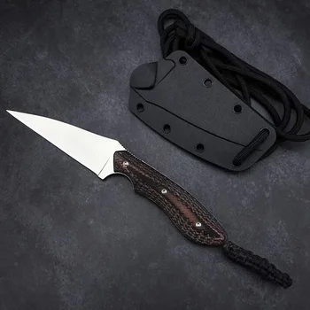 Малък Нож За Оцеляване Full Tang 5CR13MOV Нож С Фиксирано Острие С ABS-Корпус G10 Дръжка Открит Походный Нож, Ловни EDC Инструменти