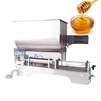 Машина за опаковане на сезам паста с аромат на мед масло обем 10-100 ml, Полуавтоматична машина за бутилиране на козметика, шампоан, парфюм