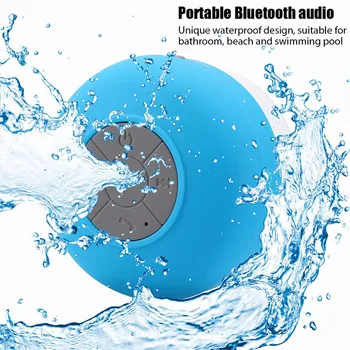 Мини говорител Bluetooth, Водоустойчив звук в банята, Безжични високоговорители за душата, RGB осветление за телефон, Озвучителна панел, авто високоговорител без ръце
