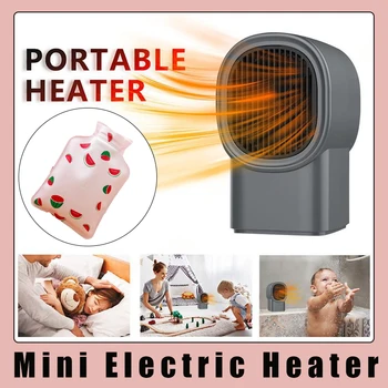 Мини-нагревател, преносими електрически нагревател, вентилатор, Отопление, офис стая, 400 W, Моментално загряване, Защита от прегряване, Настолна топло за ръце