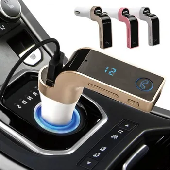 Многофункционален АВТОМОБИЛЕН FM Трансмитер 4-в-1 Г-7 С Bluetooth USB-Флешками/Музикален Плеър, TF, Комплекта за Автомобил Bluetooth, Зарядно за кола USB Устройство