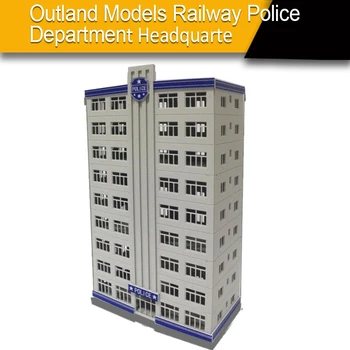 Модели на Outland Седалище на Министерството на железопътната полиция / Сградата на гарата в мащаб N