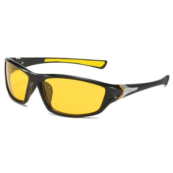Модни поляризирани слънчеви очила за колоездене на открито, слънчеви очила за жени и мъже, очила за нощно виждане, Спортни слънчеви очила с UV400