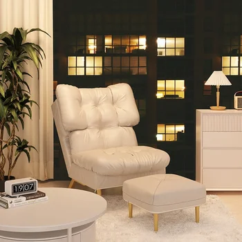 Модулна Скандинавски Възглавница За Диван С Пълнеж От Стиропор Room Мързел Sofa От Естествена Кожа Puff Sillon Релакс С Възможност За Сгъване На Облегалката Para Salon Мебели За Дома